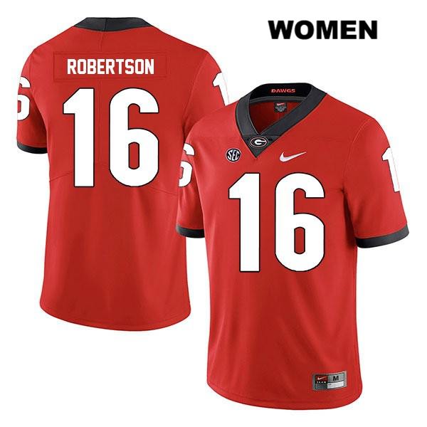Georgia Bulldogs Women's Demetris Robertson #16 NCAA Legend Authentic Red Nike Stitched College Football Jersey AYQ0756FD